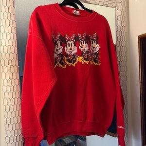 Disney Red Mickey Mouse Sweatshirt